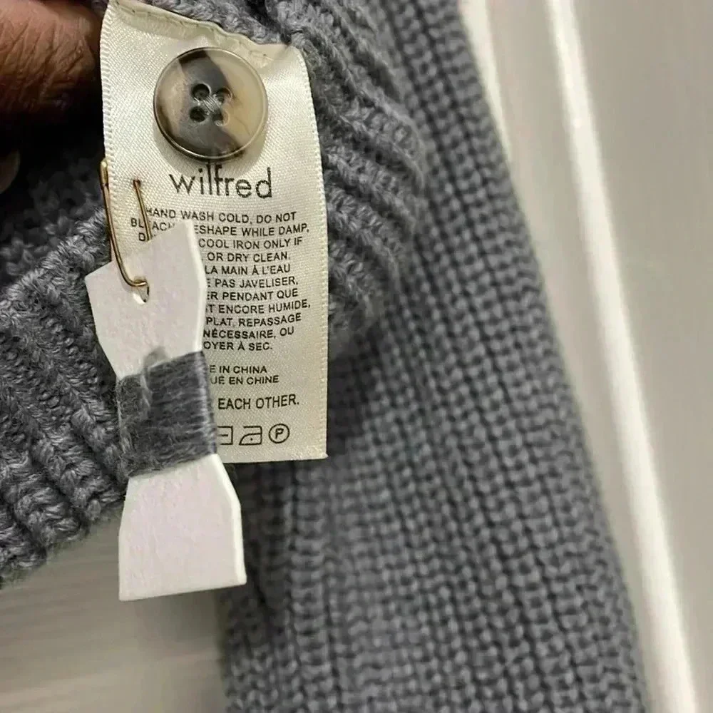 Merino Wool Cardigan Button Up